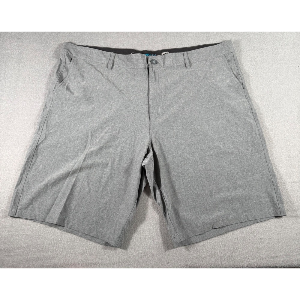 OP Ocean Pacific Men's Shorts Size 46 Gray 4-Way Stretch Flat Front Chino